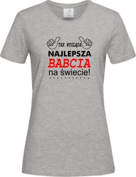 KOSZULKA DLA BABCI TAK WYGLĄDA NAJLEPSZA BABCIA XX