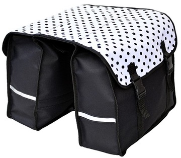 SAKWA NA BAGAŻNIK ROWEROWY, TORBA ROWEROWA 2x15L