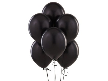 Czarne balony na HALLOWEEN 5 szt.