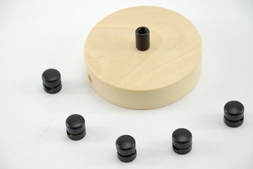 Черная деревянная потолочная обшивка BUK ретро-лампа-паук