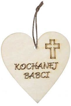 Zawieszka SERCE Kochanej Babci ZNICZE CMENTARZ