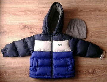 Kurtka zimowa z kapturem OshKosh B'gosh + czapka