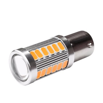 СВЕТОДИОДНАЯ ЛАМПА 33 SMD 5630 PY21W BAU15S ОРАНЖЕВЫЙ