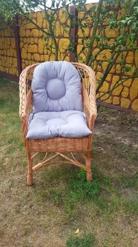 Koszyk wiklinowy szary z wyściółką 25x22x15h 8 L