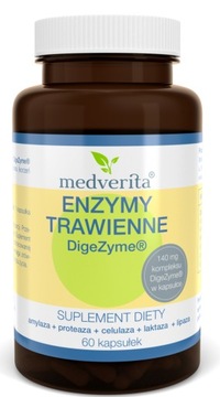 MEDVERITA Enzymy Trawienne DigeZyme 60 kaps