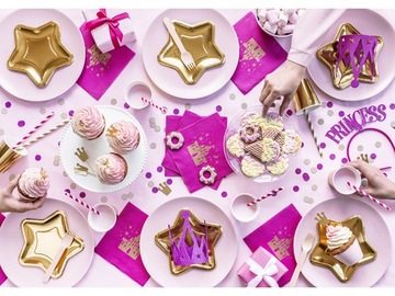 БЕЛАЯ И РОЗОВАЯ БУМАЖНЫЕ СОЛОМОЧКИ ДЛЯ ДНЯ РОЖДЕНИЯ 10 ШТ.