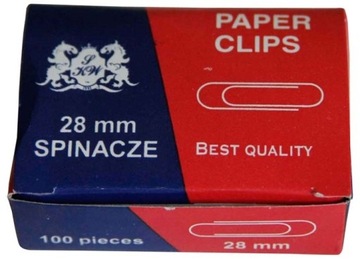 Скрепка для бумаг Grand круглая 28мм 1000шт серебро