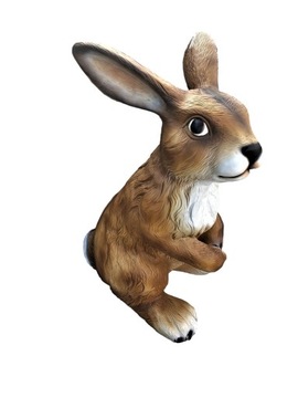 FIGURKA OGRODOWA DUŻY SIEDZĄCY KRÓLIK model II XXL