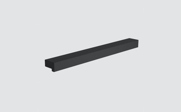 ALUMINIOWY UCHWYT MEBLOWY FE12 CZARNY MAT 158/128