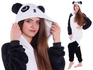 PANDA PIŻAMA Kigurumi Onesie Przebranie Kostium Kombinezon XXL 183-195 cm