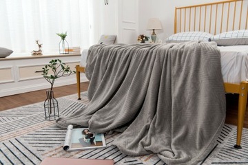 ОДЕЯЛО ИЗ МИКРОФИБРЫ ОДЕЯЛО SOFT PLED 200x220 СЕРОЕ