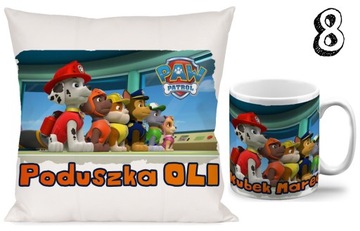 НАБОР КРУЖКА + ПОДУШКИ 40х40 PAW PATROL + ИМЯ 10