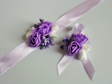 KM 15 F * Kotylion + przypinka * ślub, studniówka