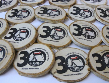 Деревянный магнит на холодильник с сувенирной печатью 100 шт.