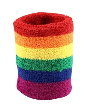 FROTKA OPASKA LGBT NA NADGARSTEK TĘCZA GRUBA