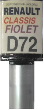 RENAULT D72 CLASSIC FIOLET LAKIER ZAPRAWKA DO RYS