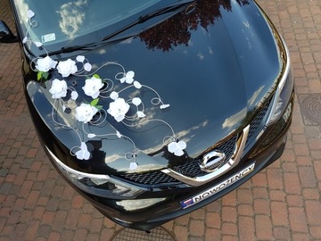 Dekoracja samochodu ozdoby na auto do ślubu A35