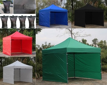 Namiot handlowy 2x2 + obciążenia i 3 ściany 42kg