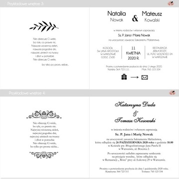 ZAPROSZENIA ŚLUBNE NA ŚLUB KOPERTA RUSTYKALNE BOHO zawiadomienia wesele
