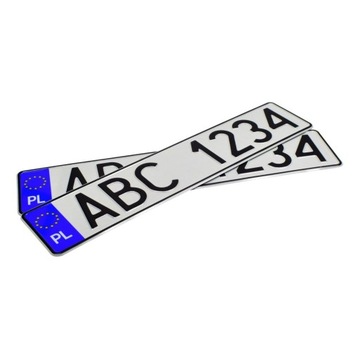 Польская алюминиевая доска для регистрационных рамок.