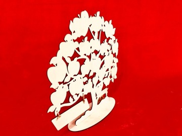 50-летие, пятьдесят, гравированное дерево