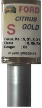 FORD CITRUS GOLD LAKIER SAMOCHODOWY ZAPRAWKA DO RYS 10 ML ARASYSTEM