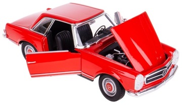 MERCEDES-BENZ 230SL MODEL METAL WELLY 1:24 CZERWON