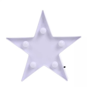 GWIAZDKA LED - 5 LED - NA BATERIE ŚWIĘTA 9710