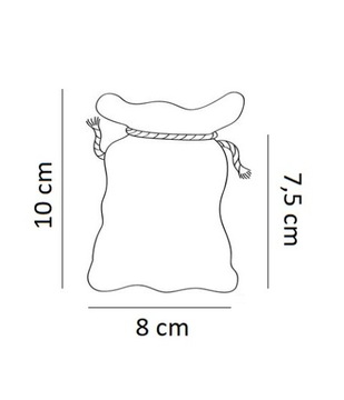 Подарочный пакетик для гостей, Святое Причастие + ИМЯ