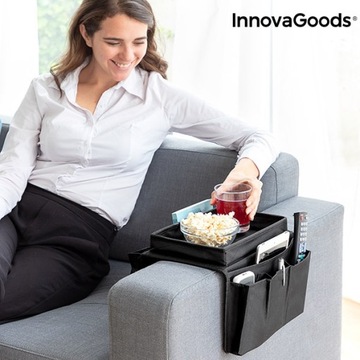 Диванный поднос InnovaGoods с органайзером для пультов дистанционного управления