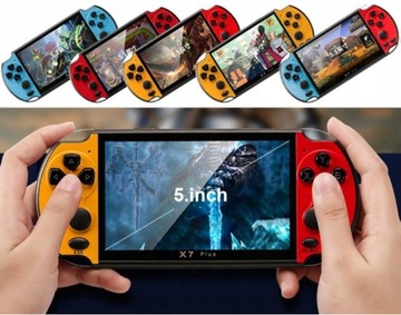 КОНСОЛЬ X7 PLUS 8 ГБ MP5 MP4 MP3 GamesBajki СИНИЙ