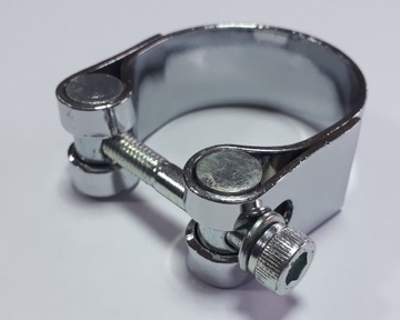 ЗАЖИМ, ГЛУШИТЕЛЬ, ВЫХЛОПНОЙ ХРОМ 44-47мм CUSTOM