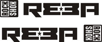 REBA ROCK SHOX Naklejka na Amortyzator 135-2C