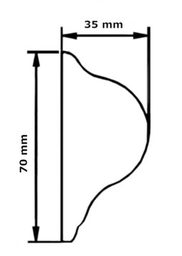 ЗАГЛУШКИ, БОКОВЫЕ КРЫШКИ, КАССЕТЫ, КРЫШКИ ДЛЯ МАСОК, ЖАЛЮЗИ BESTA, КОРИЧНЕВЫЕ - 10 комплектов