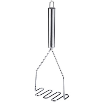 TŁUCZEK DO ZIEMNIAKÓW UBIJAK STALOWY UGNIATACZ PUREE SPIRALNY 25cm