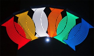 Наклейки на обод, кромку колеса, мотоцикл 14-18 дюймов