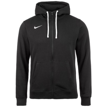 Мужская толстовка NIKE-кенгуру, капюшон на молнии, ЧЕРНАЯ L