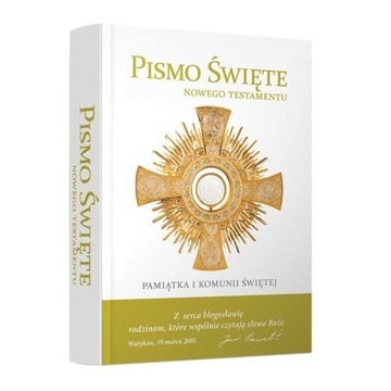 Prezent na I Komunię ZESTAW Kufer Pismo Św. Anioł