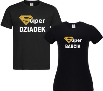 Koszulki Na dzień Babci i Dziadka Super Dziadek