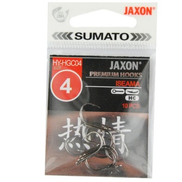 10szt HACZYKI JAXON SUMATO ISEAMA CZARNE oczko 4