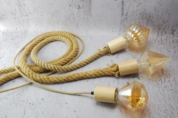 e27 деревянный медный держатель для лампы в стиле лофт для лампы-паука