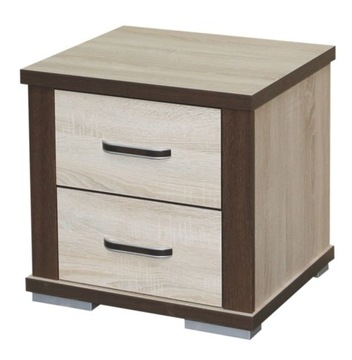 SZAFKA NOCNA STOLIK KOMODA P9 sonoma szuflady 54cm