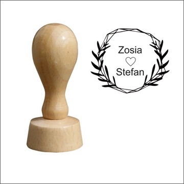 GOTOWE WZORY PIECZĄTKA ŚLUB OZDOBNA R40mm ZESTAW