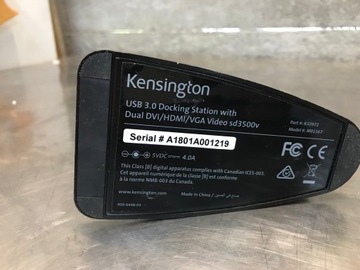 Stacja dokująca Kensington USB 3.0 Dual Uni Dock