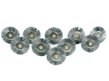 SZCZOTKI STALOWE ZESTAW 10SZT MINI SZLIFIERKA