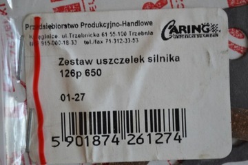 Fiat 126p 650 Комплект прокладок двигателя