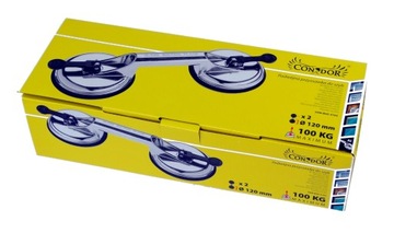 HANDLE алюминиевая двойная присоска для стекла