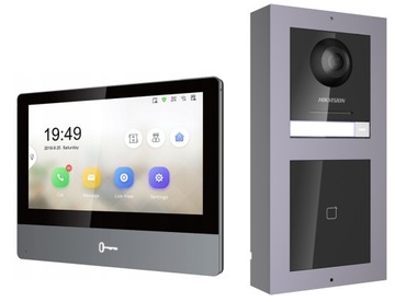 WIDEODOMOFON IP HIKVISION 7'' IPS ZESTAW RFID HD