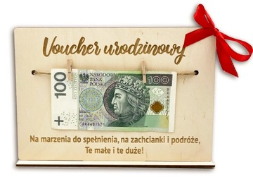 VOUCHER prezent na urodziny 18 30 40 50 60 70