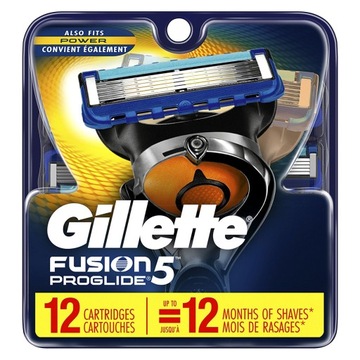 Gillette Fusion 5 Proglide wkłady 12 szt / Power